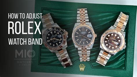 how to adjust a rolex band|adjusting rolex oyster watch band.